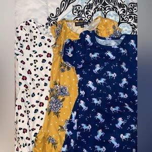 Set of 3 Girls Dresses